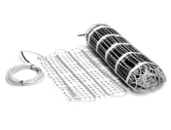snow melting mat half unrolled